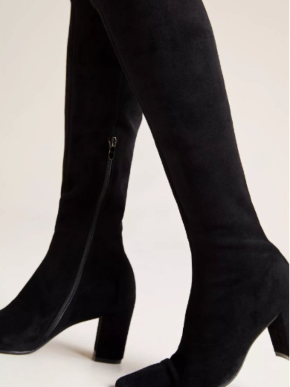 Faux Suede knee-high Boots